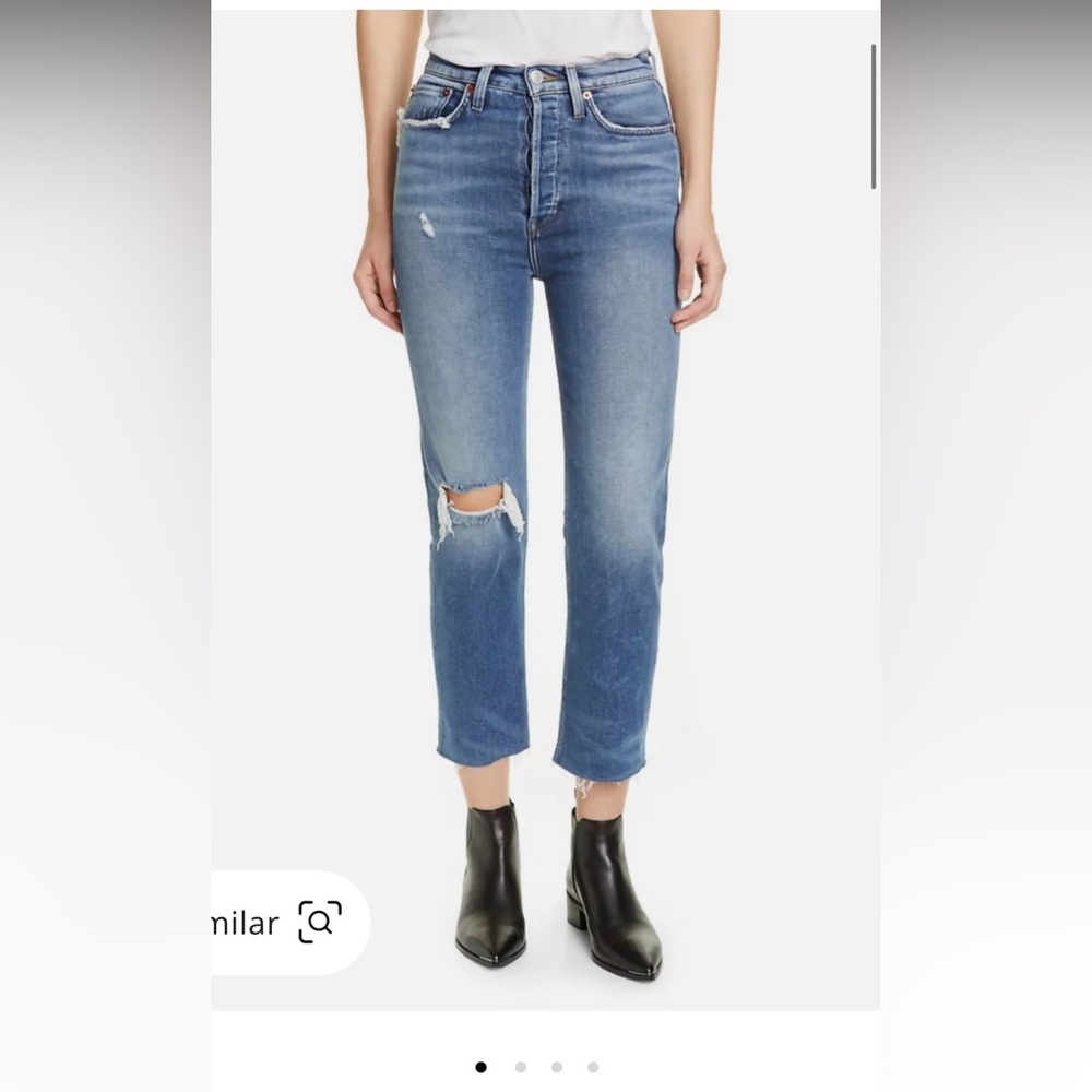 Re Done 70s Ulta High Rise Stove Pipe Jean 30